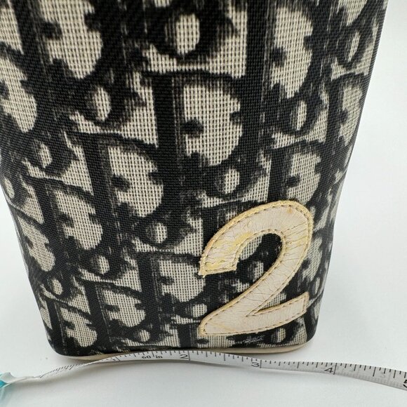 Christian Dior-Authentic- Vanity Trotter Canvas Cosmetic Pouch Black - Picture 2 of 13